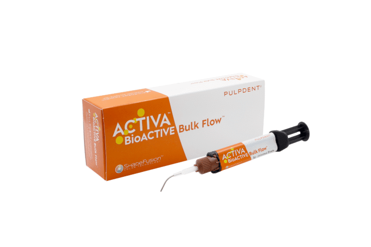 Lê mais sobre este artigo A Pulpdent® apresenta a próxima geração de restaurações dentárias de preenchimento em massa: ACTIVA BioACTIVE Bulk Flow